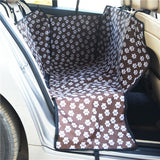 Pet Carriers Oxford Fabric Paw Pattern Car Pet Seat Cover Dog Car Back Seat Carrier Waterproof Pet Mat Hammock Cushion Protector