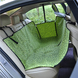Pet Carriers Oxford Fabric Paw Pattern Car Pet Seat Cover Dog Car Back Seat Carrier Waterproof Pet Mat Hammock Cushion Protector