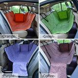Pet Carriers Oxford Fabric Paw Pattern Car Pet Seat Cover Dog Car Back Seat Carrier Waterproof Pet Mat Hammock Cushion Protector