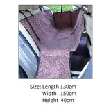 Pet Carriers Oxford Fabric Paw Pattern Car Pet Seat Cover Dog Car Back Seat Carrier Waterproof Pet Mat Hammock Cushion Protector