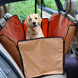 Pet Carriers Oxford Fabric Paw Pattern Car Pet Seat Cover Dog Car Back Seat Carrier Waterproof Pet Mat Hammock Cushion Protector