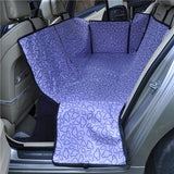 Pet Carriers Oxford Fabric Paw Pattern Car Pet Seat Cover Dog Car Back Seat Carrier Waterproof Pet Mat Hammock Cushion Protector