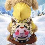 Pet Cat Clothing Small Dog Cat Hoodies Sweater Suit Warm Coral Fleece Jumpsuit Winter Indoor Casual Pet Clothes