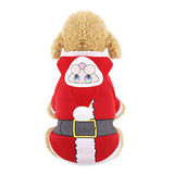 Pet Cat Dog Christmas Santa Winter Warm Clothing Dress Thicken Clothes Costume Clothing Puppy For Small Big Large Dog Coat @5 - app80