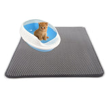 Pet Cat Litter Mat EVA Double Layer Cat Litter Trapping Pet Waterproof Litter Cat Mat Clean Pad Products For Cats Accessories
