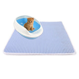 Pet Cat Litter Mat EVA Double Layer Cat Litter Trapping Pet Waterproof Litter Cat Mat Clean Pad Products For Cats Accessories