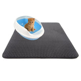 Pet Cat Litter Mat EVA Double Layer Cat Litter Trapping Pet Waterproof Litter Cat Mat Clean Pad Products For Cats Accessories