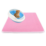 Pet Cat Litter Mat EVA Double Layer Cat Litter Trapping Pet Waterproof Litter Cat Mat Clean Pad Products For Cats Accessories