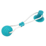 Pet Cats Dogs Interactive Suction Cup Push TPR Ball Toys Elastic Ropes Pet Tooth Cleaning Chewing Playing IQ Treat Puppy Toys