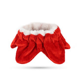 Pet Christmas Costume Cape For Dogs Cats Cute Dog Cat Plush Lace Santa Claus Cloak With Hat Red Adjustable Scarf Bib For Cats