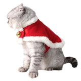 Pet Christmas Costume Cape For Dogs Cats Cute Dog Cat Plush Lace Santa Claus Cloak With Hat Red Adjustable Scarf Bib For Cats