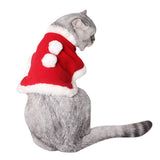 Pet Christmas Costume Cape For Dogs Cats Cute Dog Cat Plush Lace Santa Claus Cloak With Hat Red Adjustable Scarf Bib For Cats