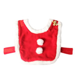 Pet Christmas Costume Cape For Dogs Cats Cute Dog Cat Plush Lace Santa Claus Cloak With Hat Red Adjustable Scarf Bib For Cats