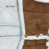Pet Dog Clothes Winter Large Big Dog Puppy Warm Clothes Doggy Apparel Jacket Coffee Cotton Blend Pet Jackets Wholesale 50D26 - app80