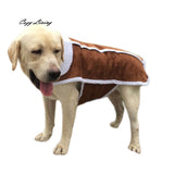 Pet Dog Clothes Winter Large Big Dog Puppy Warm Clothes Doggy Apparel Jacket Coffee Cotton Blend Pet Jackets Wholesale 50D26 - app80
