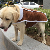 Pet Dog Clothes Winter Large Big Dog Puppy Warm Clothes Doggy Apparel Jacket Coffee Cotton Blend Pet Jackets Wholesale 50D26 - app80