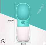 Pet Dog Fedding Bottle 350ml  Food Grade Plastic Outdoor Travel Portable Pet Dog Cat Drinking Water Bottle Tool 3 Color