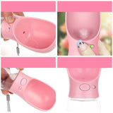 Pet Dog Fedding Bottle 350ml  Food Grade Plastic Outdoor Travel Portable Pet Dog Cat Drinking Water Bottle Tool 3 Color