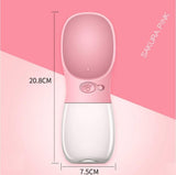 Pet Dog Fedding Bottle 350ml  Food Grade Plastic Outdoor Travel Portable Pet Dog Cat Drinking Water Bottle Tool 3 Color