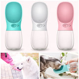 Pet Dog Fedding Bottle 350ml  Food Grade Plastic Outdoor Travel Portable Pet Dog Cat Drinking Water Bottle Tool 3 Color