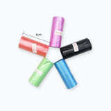 Pet Dog Poop Bag Plastic Pooper Scooper Large Unscented Dog Waste Bags Waste Garbage Doggie Bags With Dispenser 5 colors