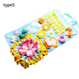 Pet Dog Sniffing Mat Find Food Pet Interactive Play Toys Dog Mat For Relieve Stress Puzzle Pet Feeding Pad Training Blanket