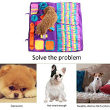 Pet Dog Sniffing Mat Find Food Pet Interactive Play Toys Dog Mat For Relieve Stress Puzzle Pet Feeding Pad Training Blanket