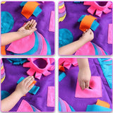 Pet Dog Sniffing Mat Find Food Pet Interactive Play Toys Dog Mat For Relieve Stress Puzzle Pet Feeding Pad Training Blanket