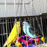 Pet Parrot Swing Hammock Swing Hanging toy Pet Bird Parrot Parakeet Budgie Cockatiel Cage Climbing Ladder #808