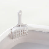 Pet Portable Cat Litter Bowl Toilet Bedpan Large Middle Size Cat Excrement Training Sand Litter Box with Scoop for Pets Kitty