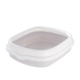 Pet Portable Cat Litter Bowl Toilet Bedpan Large Middle Size Cat Excrement Training Sand Litter Box with Scoop for Pets Kitty