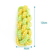 Pet Supply Dog Toys Dogs Chew Teeth Clean Outdoor Traning Fun Playing Green Rope Ball Toy For Large Small Dog Cat