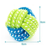 Pet Supply Dog Toys Dogs Chew Teeth Clean Outdoor Traning Fun Playing Green Rope Ball Toy For Large Small Dog Cat