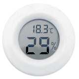 Pet Thermometer Hygrometer Round Digital LCD Display Temperature Humidity Monitor