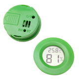Pet Thermometer Hygrometer Round Digital LCD Display Temperature Humidity Monitor