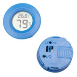 Pet Thermometer Hygrometer Round Digital LCD Display Temperature Humidity Monitor