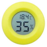 Pet Thermometer Hygrometer Round Digital LCD Display Temperature Humidity Monitor