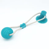 Pet Toys with Suction Cup Dog Push Toy with TPR Ball Pet Tooth Cleaning Chewing Rubber Dog Toys for Small Dogs Rubber Dog Toy