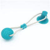 Pet Toys with Suction Cup Dog Push Toy with TPR Ball Pet Tooth Cleaning Chewing Rubber Dog Toys for Small Dogs Rubber Dog Toy