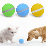 Pets Dogs Cats LED Electric Glowing Jumping Ball Toys Mini Rolling Flash Light Chew Ball Toy Training Exercise for Puppy Dog