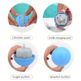 Pets Dogs Cats LED Electric Glowing Jumping Ball Toys Mini Rolling Flash Light Chew Ball Toy Training Exercise for Puppy Dog