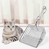 Pets Litter Scoop Sand Shovel Cat Stainless Steel Metal Pooper Scoopers Pet Artifact Dogs Waste Shovel Cleaning Scoop Supplies