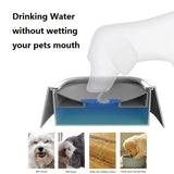 Petshy 1.5L Pet Dog Bowls Floating Not Wetting Mouth Cat Bowl No Spill Drinking Water Feeder Plastic Portable Dog Bowl
