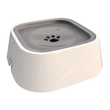 Petshy 1.5L Pet Dog Bowls Floating Not Wetting Mouth Cat Bowl No Spill Drinking Water Feeder Plastic Portable Dog Bowl