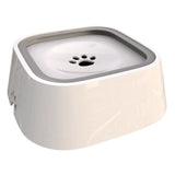 Petshy 1.5L Pet Dog Bowls Floating Not Wetting Mouth Cat Bowl No Spill Drinking Water Feeder Plastic Portable Dog Bowl