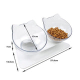 Plastic Double Non-slip Pet Bowl For Dogs Puppy Cats Food Water Feeder Pets Feeding Dishes Dog Bowls Pet Feeding Supplies
