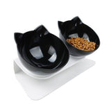 Plastic Double Non-slip Pet Bowl For Dogs Puppy Cats Food Water Feeder Pets Feeding Dishes Dog Bowls Pet Feeding Supplies