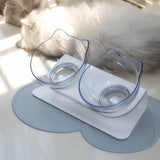 Plastic Double Non-slip Pet Bowl For Dogs Puppy Cats Food Water Feeder Pets Feeding Dishes Dog Bowls Pet Feeding Supplies