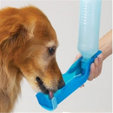 Plastic portable pet dog outdoor drinking water bottle