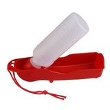 Plastic portable pet dog outdoor drinking water bottle